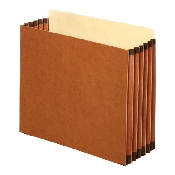 File Cabinet Pockets 5.25" Expansion, Letter Size, Redrope, 10/Box