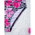 thumbnail image 6 of iEFiEL Girls Tankini Swimsuit 3 Piece Floral Print Bikini Swimwear Pink 4, 6 of 7