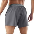 thumbnail image 6 of Men Traning Shorts High Waisted Pull On Stretch Bermuda Shorts Comfort Casual Beach Shorts Gym Traning Track Joggers Pants with Pockets, 6 of 7