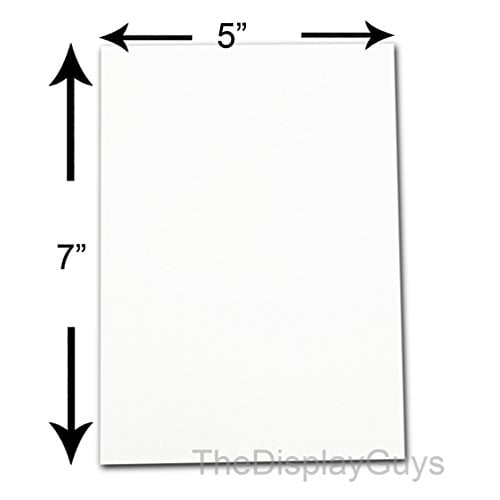 TheDisplayGuys 50Pack Uncut AcidFree Picture Mat Backing Boards 5x7 White for