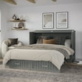 thumbnail image 4 of AFI Aspen Queen Murphy Bed Chest with 6" Mattress, Storage, & Built-in Charger, Grey, 4 of 21