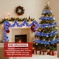 thumbnail image 4 of 5PACK 10Feet Christmas Bell Tinsel Garland,Sliver and Blue Metallic Tinsel Twist Garland Glittering Decoration for Christmas Tree Decor Wedding Summer Luau Birthday Party Indoor Hanging Home, 4 of 7