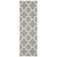 thumbnail image 6 of Safavieh Courtyard Becky Quatrefoil Indoor/Outdoor Runner Rug, 2'4" x 14', Grey/Beige, 6 of 10