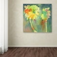 thumbnail image 4 of Sheila Golden 'Two Palms' Huge Canvas Art 35 x 35, 4 of 4