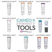 Silhouette Cameo 5, Cameo 4, Curio 2, Portrait 3 & 4 Autoblade