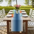 thumbnail image 4 of Table Runners 108 Inches Long Dress Scarves, Navy Blue Grey Ombre Farmhouse Coffee/Dining/Kitchen Table Runner for Living Room, Farmhouse Gradient Minimalist 13x108 Inch, 4 of 9