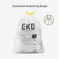 thumbnail image 3 of EKO 21 Gallon Extra Strong Drawstring Kitchen Trash Bags, 60 Pack, White, 3 of 7