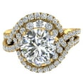 thumbnail image 5 of 2.35 CT TW Twirl Diamond Engagement Ring with Channel Set Diamonds 14K Gold (G,SI), 5 of 6