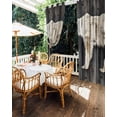 thumbnail image 5 of nqOlkjepod Outdoor Curtains for Patio Waterproof, White Brown Bear Outdoor Privacy Panels Grommet, Vintage Farmhouse Country Rustic Wood Grain Blackout Outside Curtains for Porch 54"x108", 2 Panels, 5 of 8