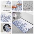 thumbnail image 6 of Blue Spring Floral Bath Mat 3 Piece Bathroom Rug Set, Watercolor Botanical Summer Vintage Non Slip Bath Rug Contour Mat and Toilet Lid Cover, Absorbent Shower Mats Soft Bath Rugs and Mats Sets, 6 of 8