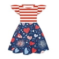 thumbnail image 5 of Grblisyd 4th of July Girls Dresses Size 10-12 Crew Neck Sleeveless American Flag A-Line Dress Independence Day Tank Dress, 5 of 6