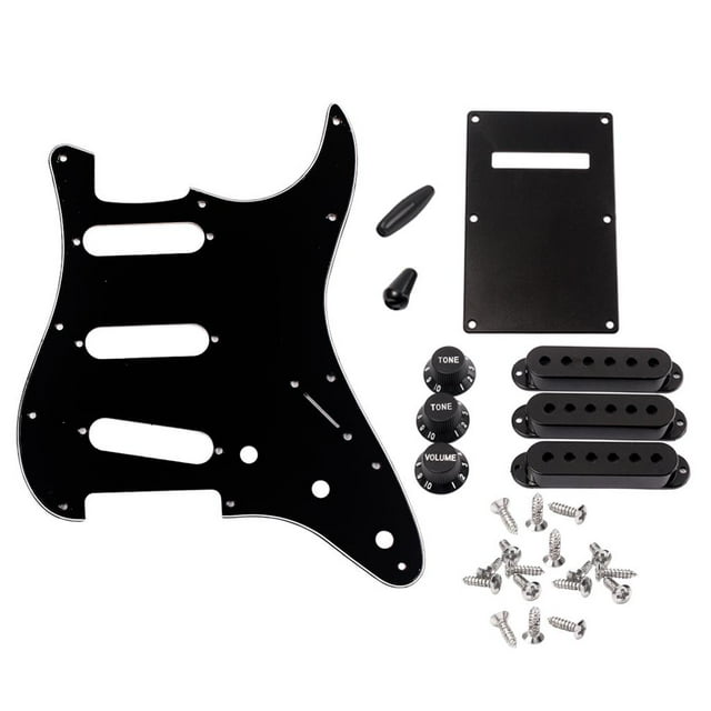 Guitar Pickguard 11 Hole w / Tip Switch Knob para Yuyangstore Pickguard de guitarra