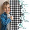 thumbnail image 3 of Blackout Kids Curtains,Black White Gingham Checkered Pattern Childrens Insulated Curtains Set Of 2,Bedroom Essentials,Toddler Room Decor 52"x63", 3 of 5