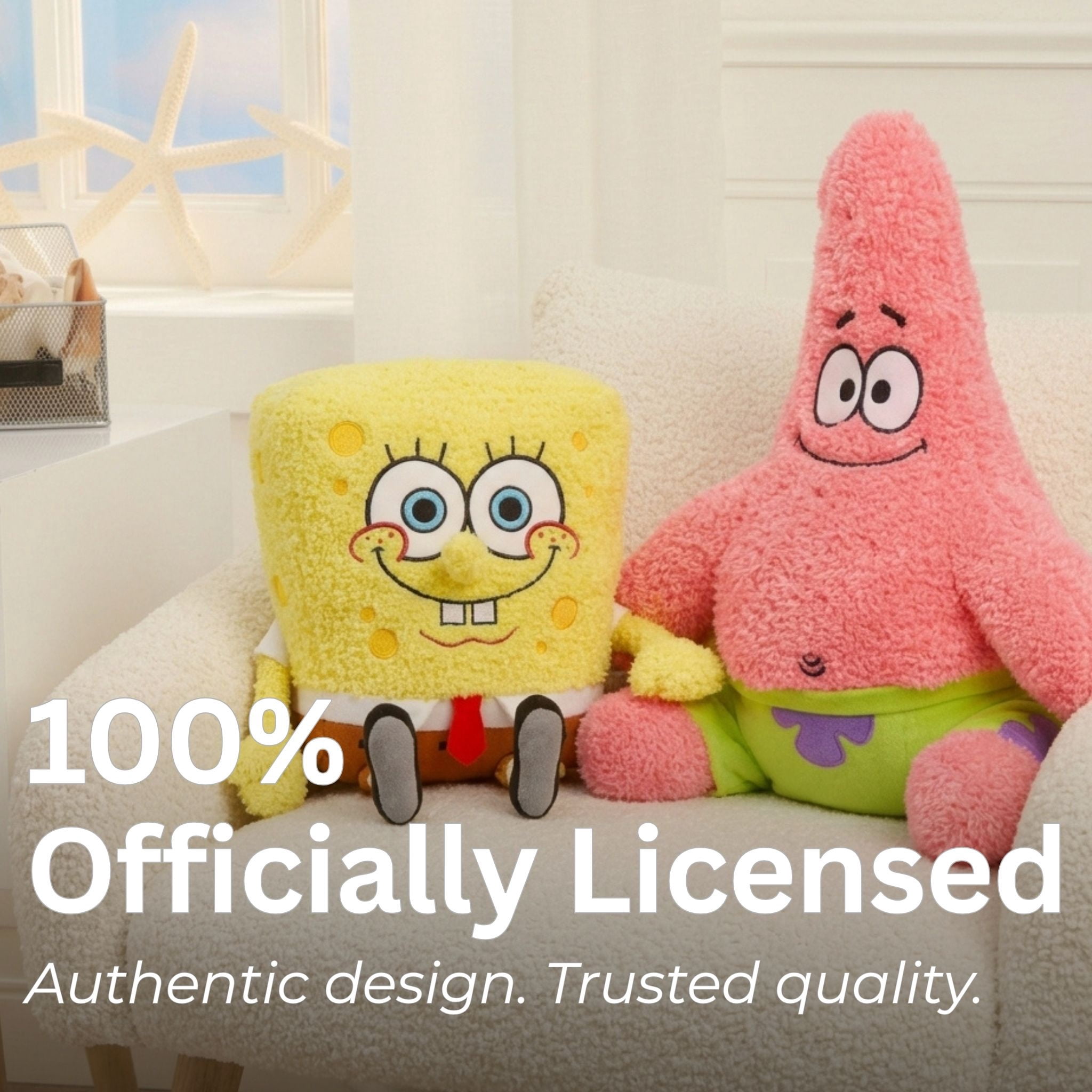 SpongeBob SquarePants Kids Weighted Pillow Buddy, 3 lb Character Plush