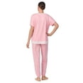 thumbnail image 3 of Secret Treasures Women's Short Sleeve Top and Joggers with Makeup Bag, 3-Piece Knit PJ Set, 3 of 7