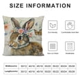 thumbnail image 6 of COMIO  Easter Pillow Cover Easter Decorations Holiday Farmhouse Spring Bunny Pillow Case Decor for Home Sofa Couch&nbsp;2pc, 6 of 6