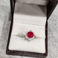 thumbnail image 2 of Ruby Ring, Solid 925 Sterling Silver, Womens Ring, Natural Ruby, July Birthstone, Christmas, Thanksgiving, Tiny Dainty Ring, CZ Ring, Handmade, Statement Jewelry, Wedding, Anniversary Gift, 2 of 9