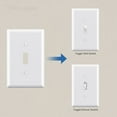 thumbnail image 5 of Hyper Tough Mid-Size Impact-Resistant White Wallplate with Color-Matched Screws, 5 of 7