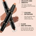 2 Packs Concealer,Purpose High Gloss Concealer And Contouring Stick