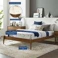 thumbnail image 7 of Modway June Twin Wood Platform Bed Frame in Walnut, 7 of 7