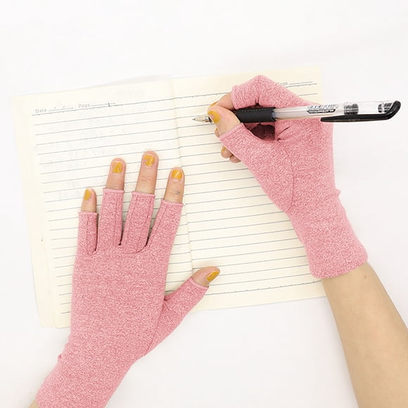 3D Compression Gloves for Hand Joint Support and Comfortable Fingerless Design for Daily Typing Writing and Lifting Activities
