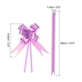 thumbnail image 2 of Unique Bargains 3.3inch Pull Bows Gift Wrapping Pull Bow Gold Thread Style Baskets Present Bows Ribbon Light Purple 100 Pcs, 2 of 6