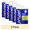 (5 pack) Propel Clear Protein Powder, 20g Protein, Zero Sugar, Apple Pear, Powdered Clear Protein Drink Mix 0.98 oz