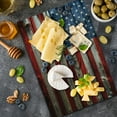 thumbnail image 5 of USA Cutting Board, Fourth of July Independence Day Weathered Retro Wood Wall Looking Country Emblem, Decorative Tempered Glass Cutting and Serving Board, Large Size, Red Blue Tan, by Ambesonne, 5 of 5