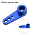 thumbnail image 4 of Aluminum Alloy 25T Steering Servo Single Arm Horn Dark Blue for RC Car/Boat/Airplane Boat Accessories 2 Pcs, 4 of 6