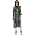 thumbnail image 6 of Bimba Women Kurta Designer Long Kurti 3/4 Sleeve Formal Casual Tunic Blouse, 6 of 7