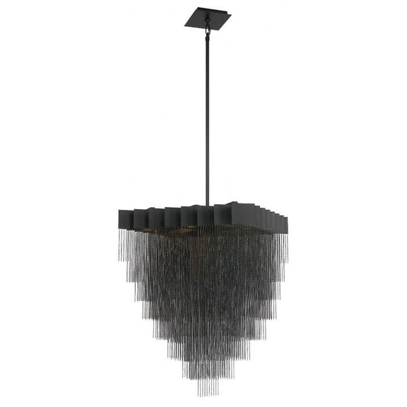 Eurofase Lighting - Bloomfield Oval Chandelier 18 Light-Black Finish