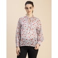 thumbnail image 2 of Moomaya Fashionable V Neck/Tie Up Neck Top - Long Sleeves, Regular Fit, 2 of 9