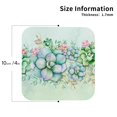 thumbnail image 3 of Pofeuu Succulent Print Leather Coasters Set of 6, Round Cups Mugs Mat Pad for Home Kitchen Heat Resistant Drink Coasters,Square, 3 of 7