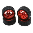 thumbnail image 1 of Llantas de aleación de aluminio Vogacara para coche de control remoto Wltoys 1/18 A949 rojo, 1 of 6