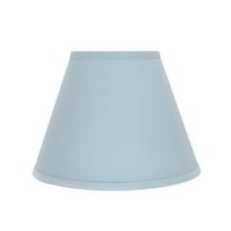 Aspen Creative 32196 Transitional Hardback Empire Shaped Spider Construction Lamp Shade in Light Blue, 12" wide (6" x 12" x 9")