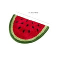 thumbnail image 2 of Joipy Watermelon Bathroom Rugs Extra Soft Red Bath Mat Fruit Rug Quick Dry Non Slip Machine Washable for Shower Floor Tufted Fruit Large Bath Mat Home Decor (1Pc 31.5"), 2 of 3