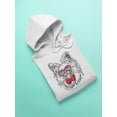 thumbnail image 3 of A Hipster Dog Hoodie Women -Image by Shutterstock, Female 3X-Large, 3 of 4