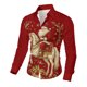 thumbnail image 5 of Seeotter Men Women Button Down Shirts Christmas Long Sleeve Funny Ugly Xmas Graphic Blouse Casual Shirts Holiday Tee, 5 of 7