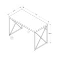 thumbnail image 5 of Monarch Specialties Computer Desk, Home Office, Laptop, Work, Metal, Laminate, Brown, Black, Contemporary, Modern, 5 of 5