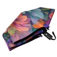 thumbnail image 6 of FORMRS Travel Umbrella Folding Auto Open Close Windproof Rain UV Protection, Light Purple Flowers, 6 of 8