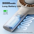 thumbnail image 4 of Kidsjoy Handheld Rechargeable Fan, 3000mAh 5-Speed Portable Personal Fan with LED Display, for Travel Beach Concerts, 4 of 8
