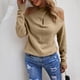 thumbnail image 2 of Sudadera con estampado de Navidad Gibobby para mujer Caqui L, 2 of 5