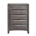 thumbnail image 2 of Bowery Hill 5-Drawers Bedroom Chest with Storage in Gray, 2 of 6