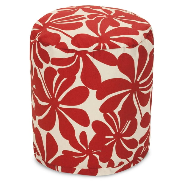 Majestic Home Goods Plantation Indoor Outdoor Ottoman Pouf