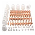 thumbnail image 1 of Graflsoa PT-31 LG-40 Plasma Cutter Consumables Kit - 100-Piece Set with Copper Nozzles, Electrodes, Shielded Cups, and Gas Rings for Cut40, Cut50, and Compatible Machines, 1 of 6