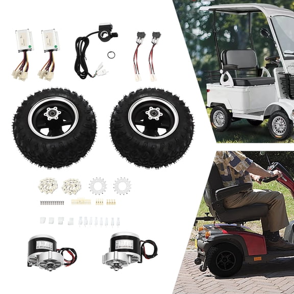 10" Motor Drive Air Wheel Umbausatz für Elektrische Rollstühle Go-Karts 24V 250W