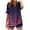 Purple, variant on Sexlip Womens Swimsuit Set Horizontal Stripe Cover Up Design Half Button V Neck Short Sleeve Loose Silhouette Lightweight Fabric for Beach Vacations Purple XXL