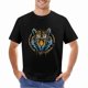thumbnail image 2 of Serious Tiger T-shirt Cartoon T-shirt Graffiti T-shirt Aesthetics shirt Unisex Tees, 2 of 5