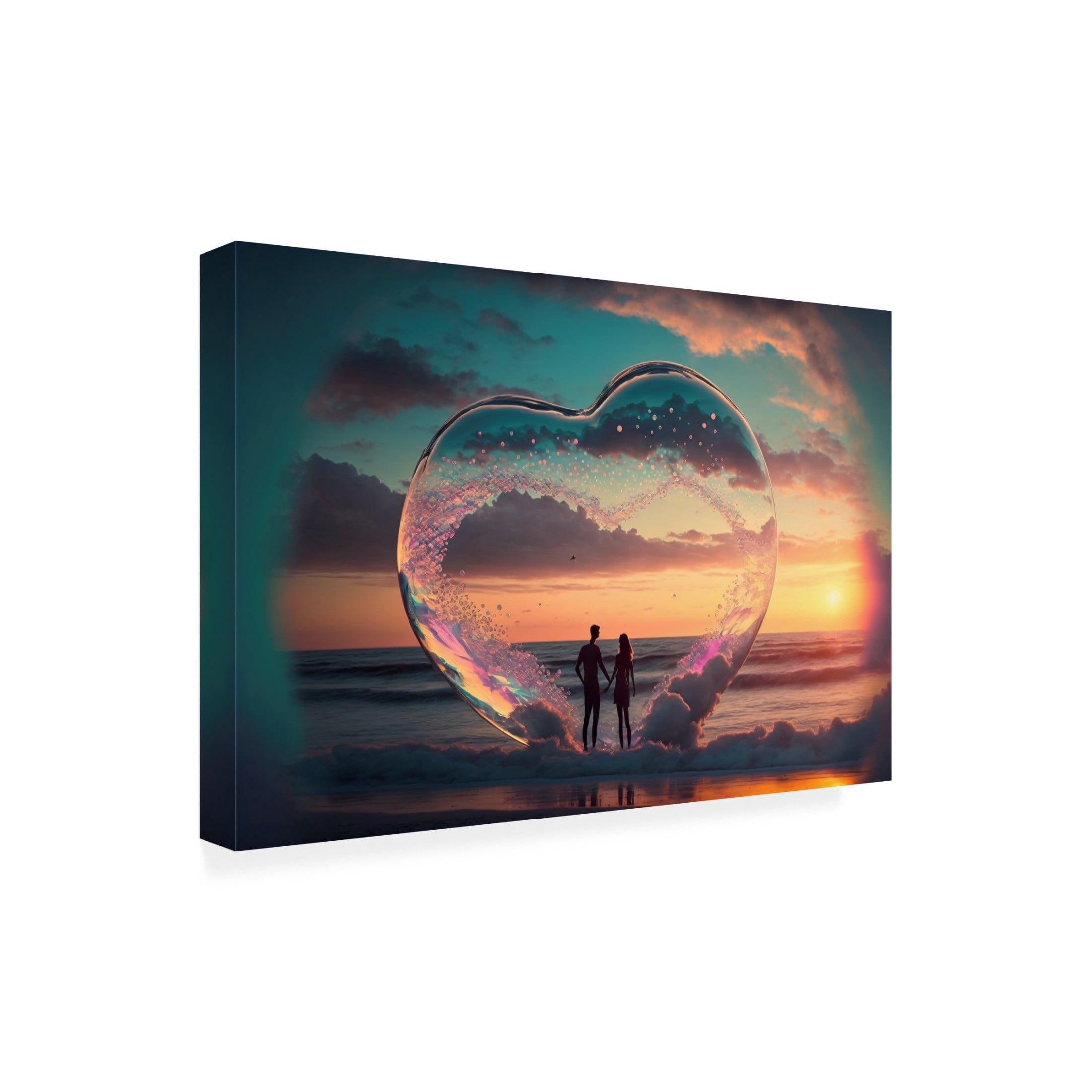 Canvas Wall Art - Ray Heere 'Love Is In The Air 10' Wall Art for Living Room, Bedroom, or Office Décor by Trademark Fine Art - 24 x 16 Inches