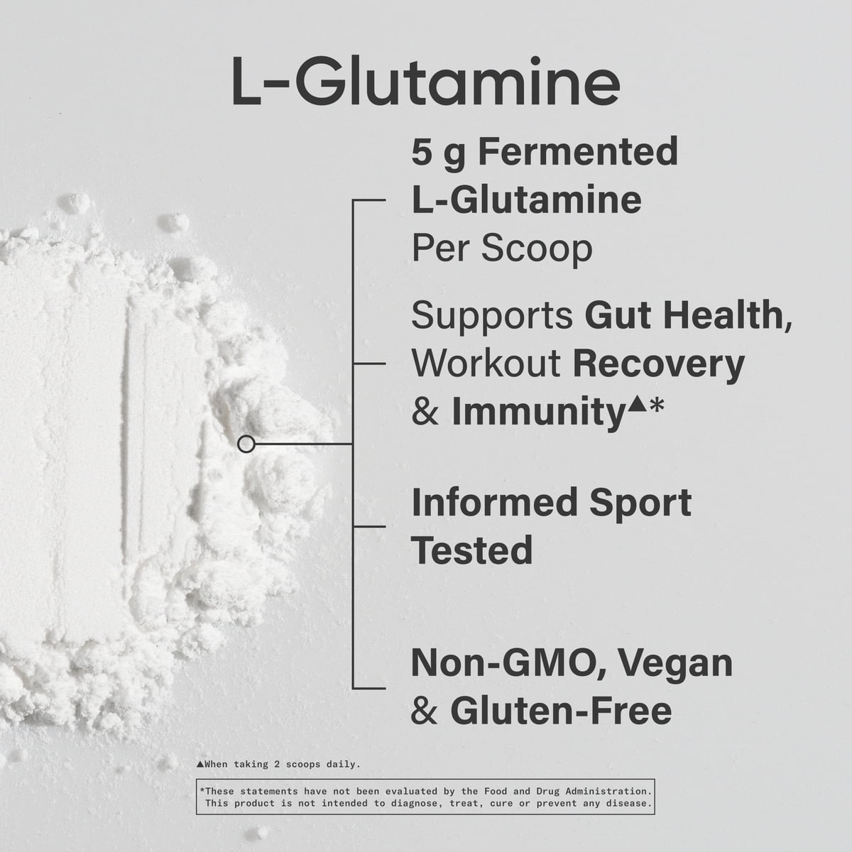Sports Research® SR L-Glutamine Workout Recovery Immune Health Gut Health IBS 5g Per Serving